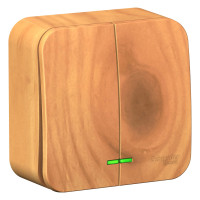 BLANCA О/У 2-клавишный ВЫКЛЮЧАТЕЛЬ (cх.5) с подсв., 10А, 250B, ЯСЕНЬ BLANCA О/У 2-клавишный ВЫКЛЮЧАТЕЛЬ (cх.5) с подсв., 10А, 250B, ЯСЕНЬ