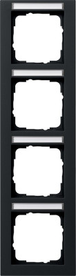 111409 Gira Рамка 4-я вертикальная с полем для надписи