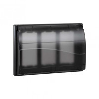 Simon Connect Графит Рамка с крышкой Cima Pro на 3 Сima-модуля, SBMT302-14