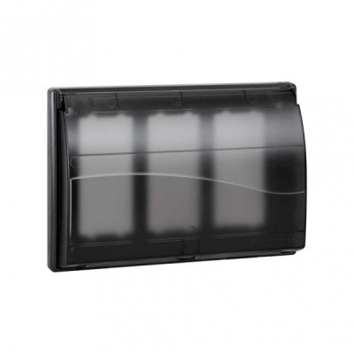 Simon Connect Графит Рамка с крышкой Cima Pro на 3 Сima-модуля, SBMT302-14