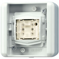 KNX/EIB выключатель\кнопка, 1 позиционная, для накладного монтажа с BCU, 8471.01LEDW