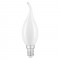 Лампа Gauss Filament Свеча на ветру 9W 590lm 3000К Е14 milky диммируемая LED 1/10/50, 104201109-D