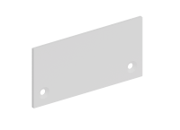 Donel,Боковая  глухая заглушка для профиля DN18513 Цвет:Белый матовый, RAL9003,Серия:DN8ALE, DNCAP18513RAL9003