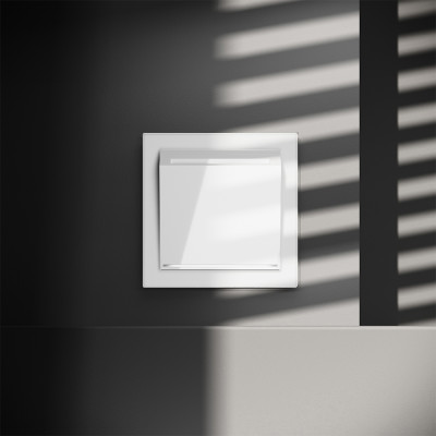 Выключатель встраиваемый VOLTUM S70 карточный 16А, (белый глянцевый), VLS010701