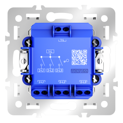 Механизм выключателя трехклавишного 10А, S70, VLS0301M