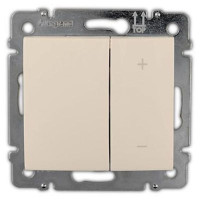 774162 - Valena Светорегулятор кнопочный (вкл./выкл; +/-) 40-400Вт., сл. кость, Legrand