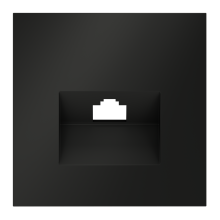 Накладка для розетки компьютерной RJ45 кат.6, S70 (черный матовый), VLS001308