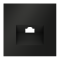 Накладка для розетки компьютерной RJ45 кат.6, S70 (черный матовый), VLS001308