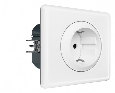 064830 - Celiane with NETATMO.Умная розетка 2К+З 16А 230В.Цвет Белый