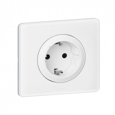 064830 - Celiane with NETATMO.Умная розетка 2К+З 16А 230В.Цвет Белый