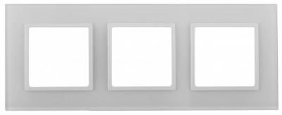 ЭРА 14-5103-01 Elegance Белый/бел Стекло Рамка 3-ая