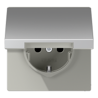 SCHUKO®-розетка 16 A / 250 B ~ с крышкой, AL1521KL