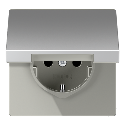 SCHUKO®-розетка 16 A / 250 B ~ с крышкой, AL1521KL