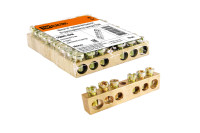 Шина "N" нулевая 8х12мм  6/1 (6 групп/крепеж по центру) TDM Electric, SQ0801-0048