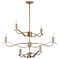 Lightstar 733263 (MD21041-6M) Люстра RAGNO 6х40W E14 ЗОЛОТО (в комплекте)