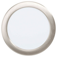 99154 Светодиод. встраив. светильник FUEVA 5, 10,5W (LED), ?166, ET26, 1350lm, 4000K, сталь, никель