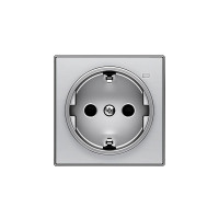 8588.8 PL - Накладка для розетки SCHUKO с линзой для контрольной подсветки, серия SKY, цвет серебристый алюминий - 2CLA858880A1301 8588.8 PL - Накладка для розетки SCHUKO с линзой для контрольной подсветки, серия SKY, цвет серебристый алюминий - 2CLA858880A1301