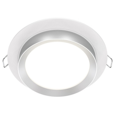 Downlight Hoop Встраиваемый светильник, цвет: Белый с Серебром 1x15W GX53