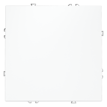 Выключатель встраиваемый VOLTUM S70 одноклавишный 10А, (белый матовый), VLS010102