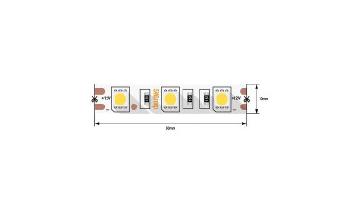 Лента светодиодная стандарт 5050 60LED/м 14.4Вт/м холод. бел. 12В IP20 со скотчем 3М (уп.5м) SWG Standard 00-00007265