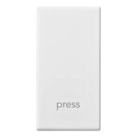 Vimar Клавиша на 1 модуль с символом-PRESS, белая, 14021.PS