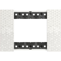 KA4803MW Bticino LIVING NOW. Декоративная рамка 3 модуля.Цвет "Пиксель", KA4803MW