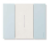 Bticino Living Now Выключатель 1-клавишный, цвет белый/небо