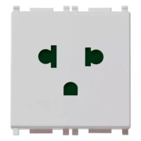 Vimar Розетка SICURY 2P+T 16A USA+EU серебро, 14248.SL