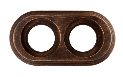 Bironi Рамка 2 постовая для открытой проводки (Старое дерево на бревно 200мм), BFC20-620-17