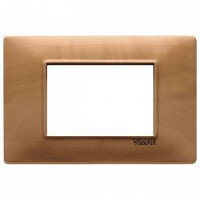 Vimar Накладка для 3 модулей дерево-натуральная груша, 14653.62