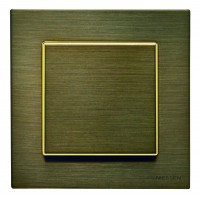 ABB Выключатель 1-клавишный, цвет - античная латунь, серия Sky