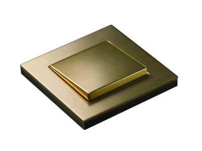 ABB Выключатель 1-клавишный, цвет - античная латунь, серия Sky