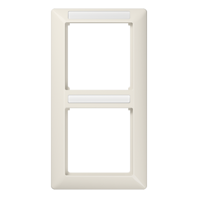 рамка 2-кратная вертикальная с полем для надписи слоновая кость, AS582BFINA