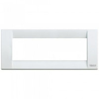 Vimar Накладка для 6 модулей металл белая, 16736.01