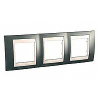 UnicaCh Рамка 3-ная горизонт., шампань/беж.