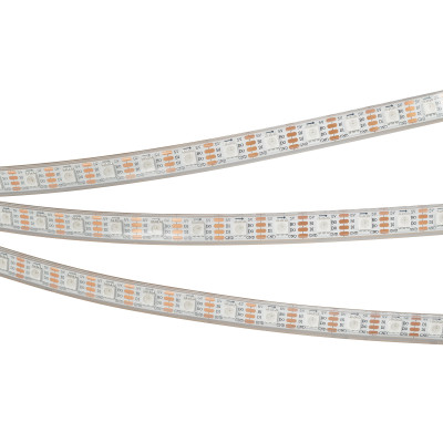 Лента герметичная SPI-P-B60-12mm 5V RGB-PX1-BPT (12 W/m, IP66, 5060, 5m) (Arlight, бегущий огонь), 041167