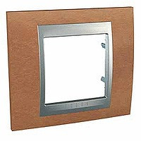 MGU66.002.0M2 - UnicaTop Рамка 1-ная, вишня/алюм., Schneider Electric