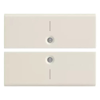 Vimar 2 половинки двухмодульной клавиши с символом "I", белые, 16842.1.B