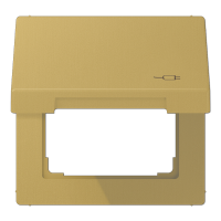 Рамка с подпружиненной крышкой для механизмов 50*50, с символом "Вилка", ME2990KLSOCC Рамка с подпружиненной крышкой для механизмов 50*50, с символом "Вилка", ME2990KLSOCC