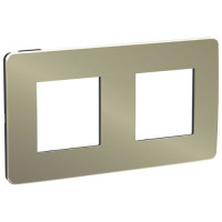 рамка 2-постовая, БРОНЗА/антрацит