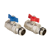 Шаровые краны без термометра для коллектора (комплект 2 штуки), MC.322.06