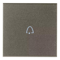 Vimar Клавиша для осевых устройств на 2 модуля символом "звонок", Metal, 19132.C.M Vimar Клавиша для осевых устройств на 2 модуля символом "звонок", Metal, 19132.C.M