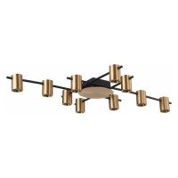 ST LUCE SL1207.402.10 Светильник потолочный ST-Luce Черный/Латунь GU10 10*7W