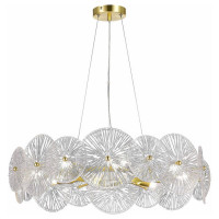 ST LUCE SL1657.203.08 Люстра подвесная ST-Luce Золотистый/Прозрачный E14 8*40W