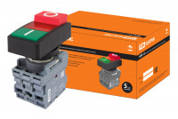 Кнопка двойная MPD13-11R (зеленая/красная-выступающая) (LED) d22мм/24В (I/O) линза красная TDM Electric, SQ0747-0039 Кнопка двойная MPD13-11R (зеленая/красная-выступающая) (LED) d22мм/24В (I/O) линза красная TDM Electric, SQ0747-0039