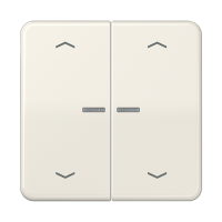 Клавиша для KNX кнопки, 2 группы с окошком и символами "стрелки"; дюропласт; слоновая кость, CD102KO5P