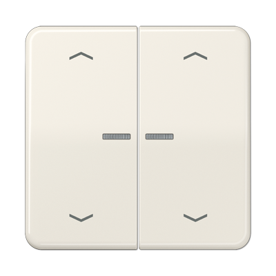 Клавиша для KNX кнопки, 2 группы с окошком и символами "стрелки"; дюропласт; слоновая кость, CD102KO5P