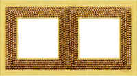 FD01292OR Fede Crystal De Luxe Art  Рамка 2-ная, Real Gold