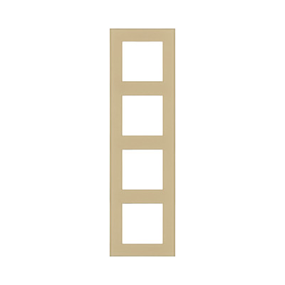 Рамка 4-постовая, стекло золотой Kollinger Asthetik AS4GD