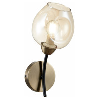 Evoluce SLE205301-01 Светильник настенный Бронза, Черный/Янтарный E14 1*40W